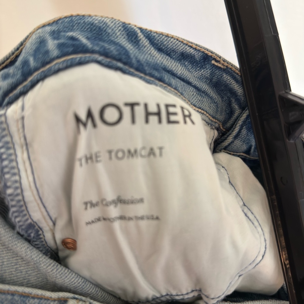 Mother SUPERIOR Tomcat Ankle Straight Jeans The Confession Size 27 - Picture 9 of 11